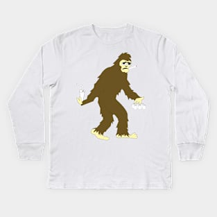 Bigfoot Party Kids Long Sleeve T-Shirt